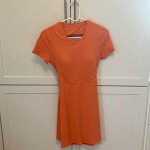 Cute orange tee shirt dress